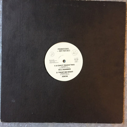 MC Hammer / Adeva / Bizz Nizz : U Can't Touch This / Treat Me Right / Don't Miss The Party Line (12", Promo)