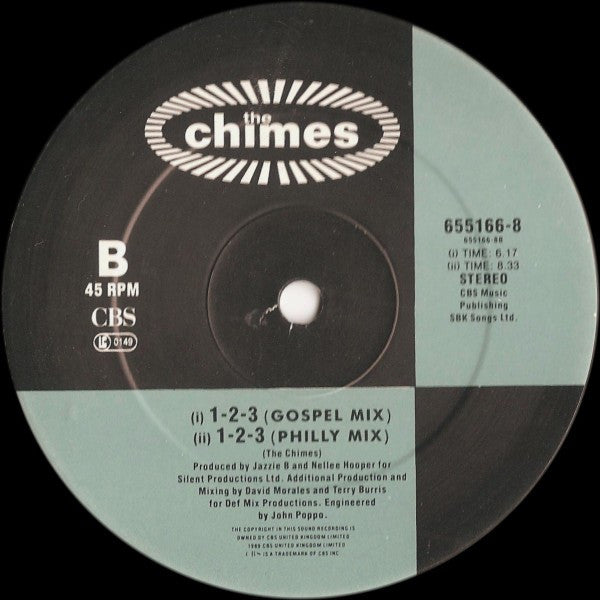 The Chimes : 1-2-3 (Remixes) (12")