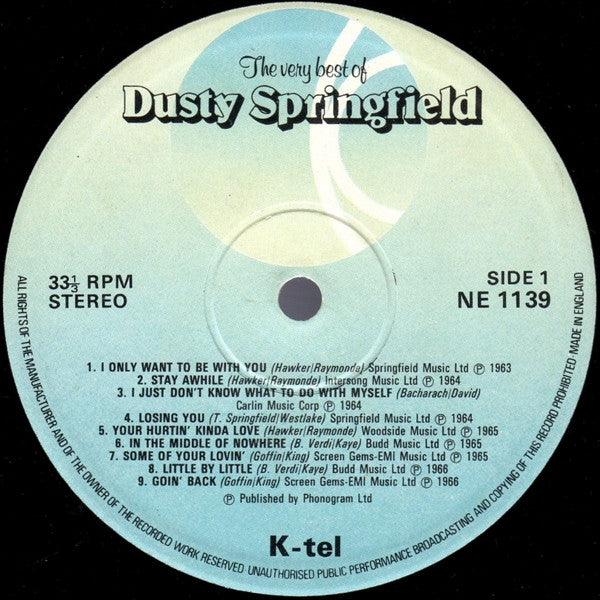 Dusty Springfield : The Very Best Of Dusty Springfield (LP, Comp)