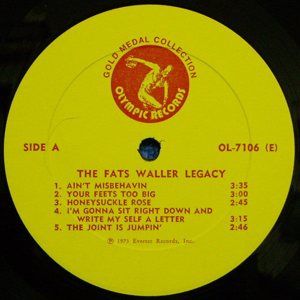 Fats Waller : The Fats Waller Legacy (LP, Comp)
