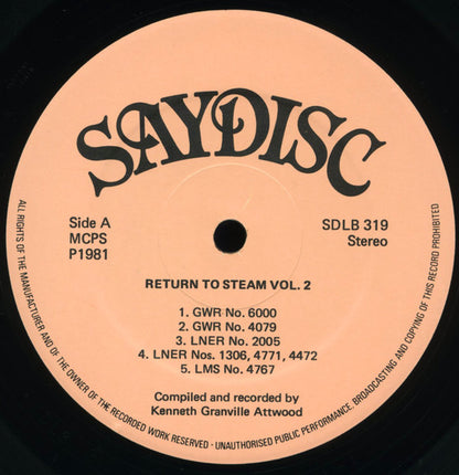 Kenneth Granville Attwood : Return To Steam - Vol.2 (LP)
