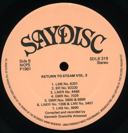 Kenneth Granville Attwood : Return To Steam - Vol.2 (LP)