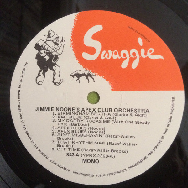 Jimmie Noone's Apex Club Orchestra : Volume Three 1929 (LP, Comp, Mono, RM)