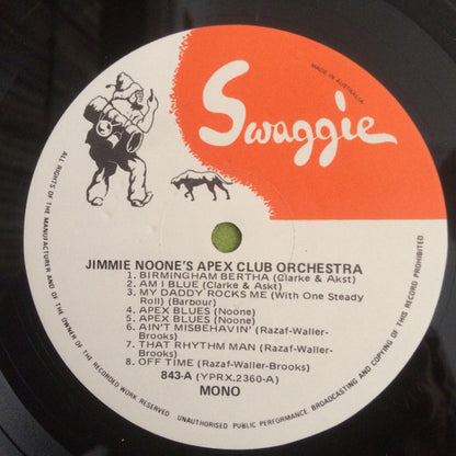 Jimmie Noone's Apex Club Orchestra : Volume Three 1929 (LP, Comp, Mono, RM)