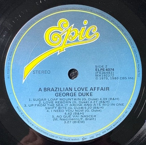 George Duke : A Brazilian Love Affair (LP, Album)