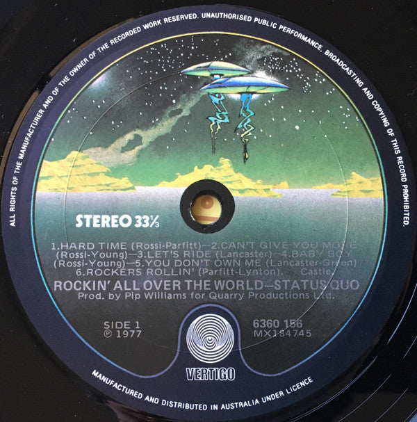 Status Quo : Rockin' All Over The World (LP, Album)