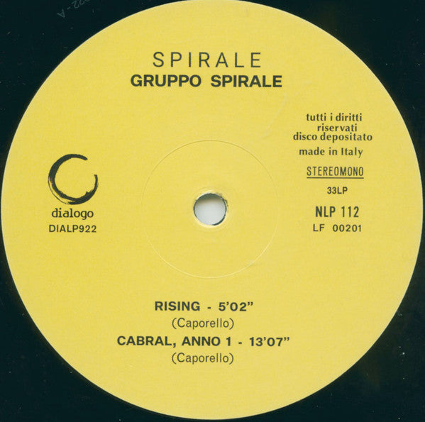 Spirale (2) : Spirale (LP, Album, Ltd)