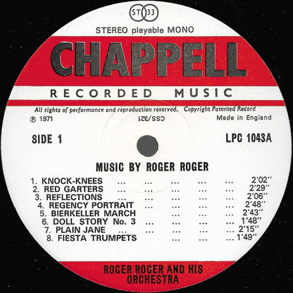 Roger Roger And His Orchestra : Music By Roger Roger (LP, Mono)