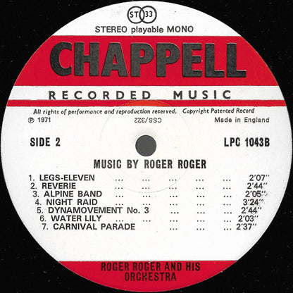 Roger Roger And His Orchestra : Music By Roger Roger (LP, Mono)