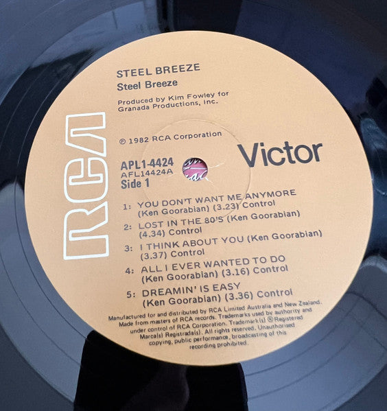 Steel Breeze : Steel Breeze (LP, Album)