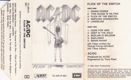 AC/DC : Flick Of The Switch (Cass, Album)