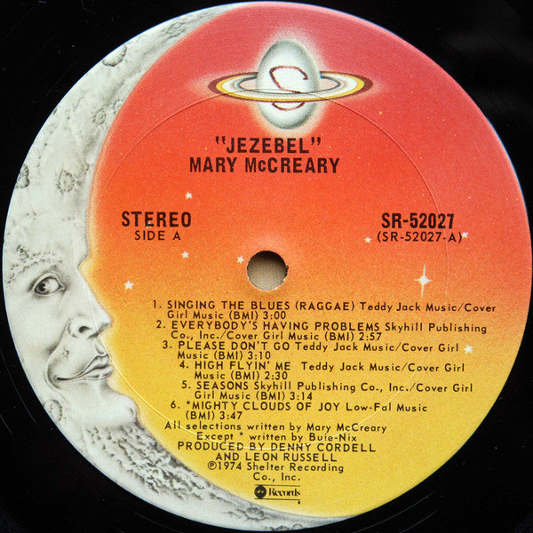 Mary McCreary : Jezebel (LP, Album, RE, Ter)