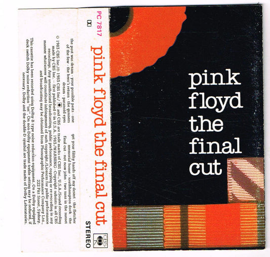 Pink Floyd : The Final Cut (Cass, Album, Dol)