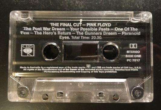 Pink Floyd : The Final Cut (Cass, Album, Dol)