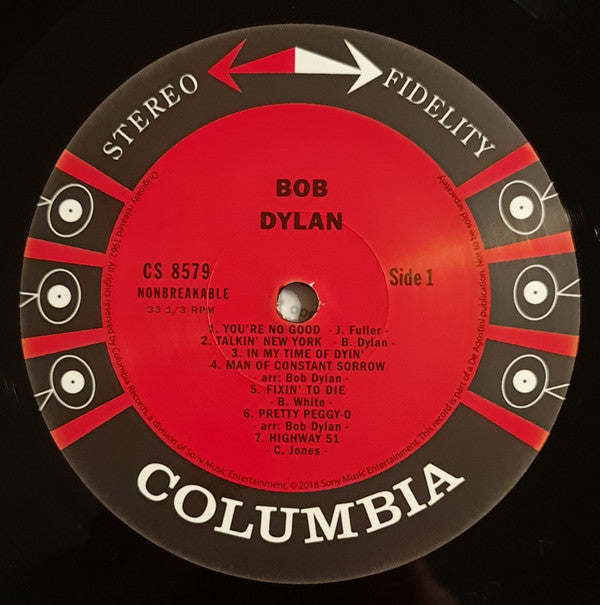 Bob Dylan : Bob Dylan (LP, Album, RE, 180)