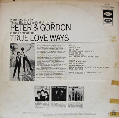 Peter & Gordon : True Love Ways (LP, Album, Mono, Los)