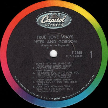 Peter & Gordon : True Love Ways (LP, Album, Mono, Los)