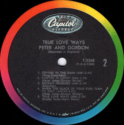Peter & Gordon : True Love Ways (LP, Album, Mono, Los)