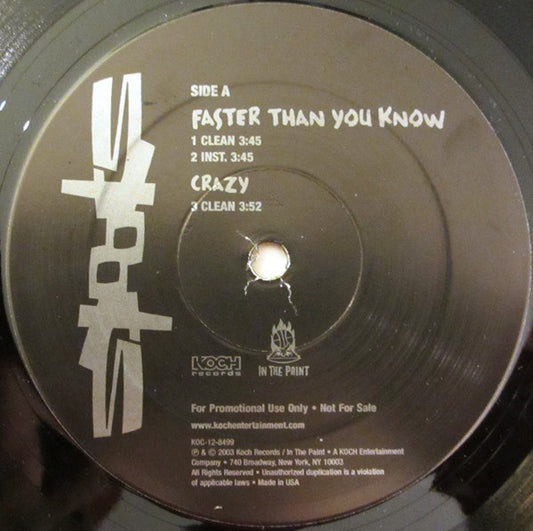 Spooks : Faster Than You Know / Crazy / Still Gonna Do It (12", Promo)