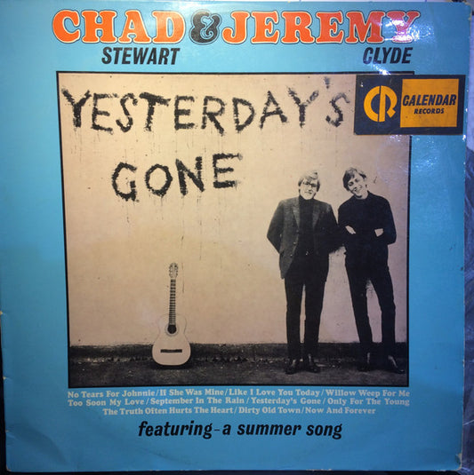Chad & Jeremy : Yesterday's Gone (LP, Album, Mono, RE)