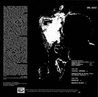 Mankunku Quartet : Yakhal' Inkomo (LP, Album, RE, RM)