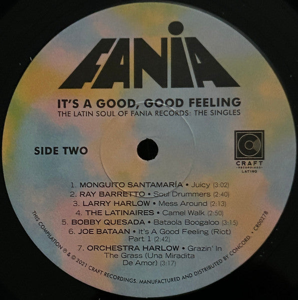Various : It's A Good, Good Feeling (The Latin Soul Of Fania Records: The Singles) (2xLP, Comp)