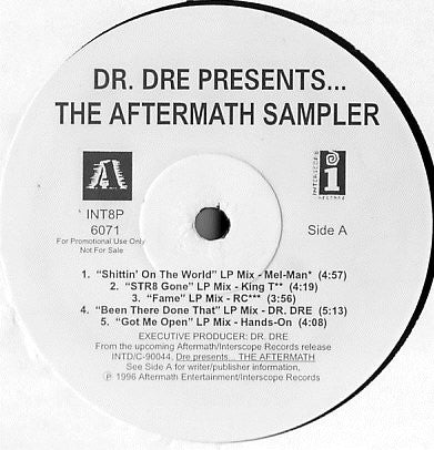 Dr. Dre : Presents...The Aftermath Sampler (12", EP, Promo)