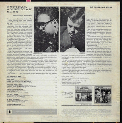 The Mitchell Trio* : Typical American Boys (LP, Album, Ric)