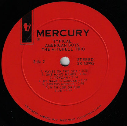 The Mitchell Trio* : Typical American Boys (LP, Album, Ric)