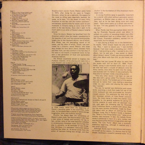 Randy Weston : Zulu (2xLP, Comp)
