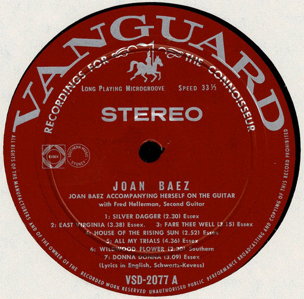 Joan Baez : Joan Baez (LP, Album, 7cm)