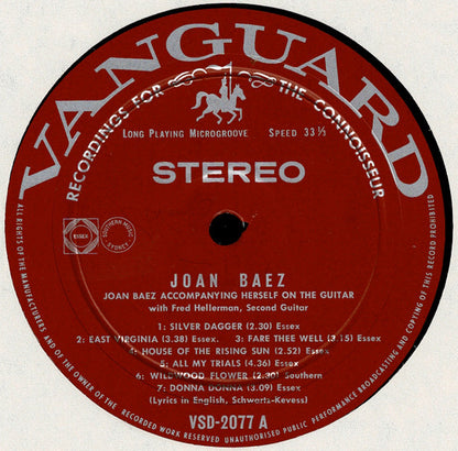 Joan Baez : Joan Baez (LP, Album, 7cm)