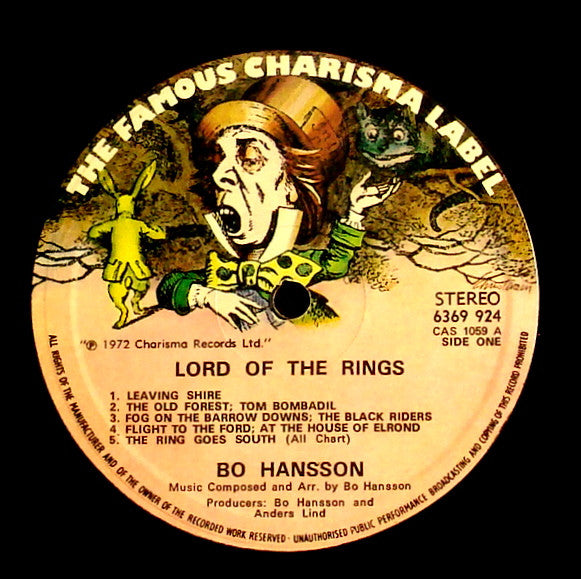 Bo Hansson : Music Inspired By Lord Of The Rings (LP, Album)
