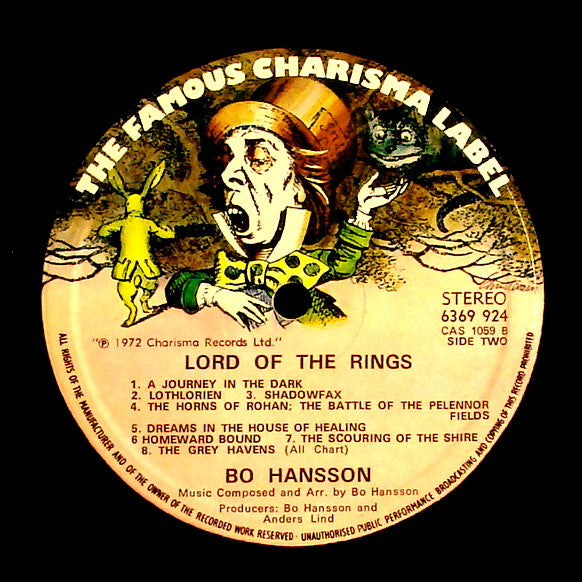 Bo Hansson : Music Inspired By Lord Of The Rings (LP, Album)