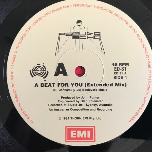 Pseudo Echo : A Beat For You (12")