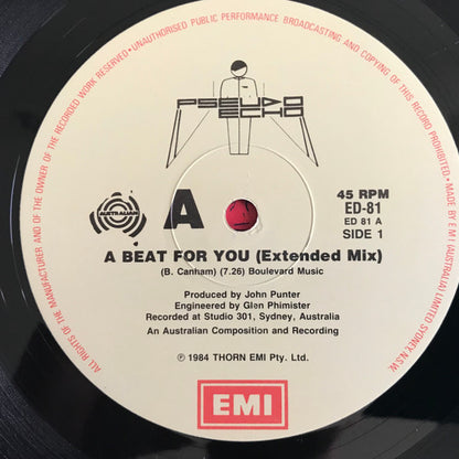 Pseudo Echo : A Beat For You (12")