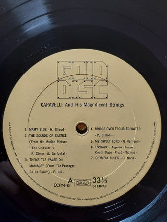 Caravelli And His Magnificent Strings : Gold DIsc: Caravelli And His Magnificent Strings (LP, Album)