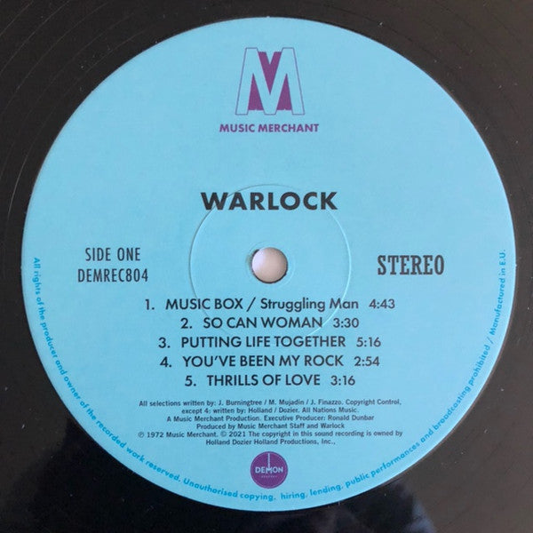 Warlock (6) : Warlock (LP, Album, RE)