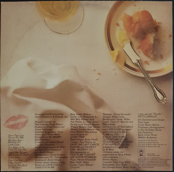 Patti LaBelle : Tasty (LP, Album)