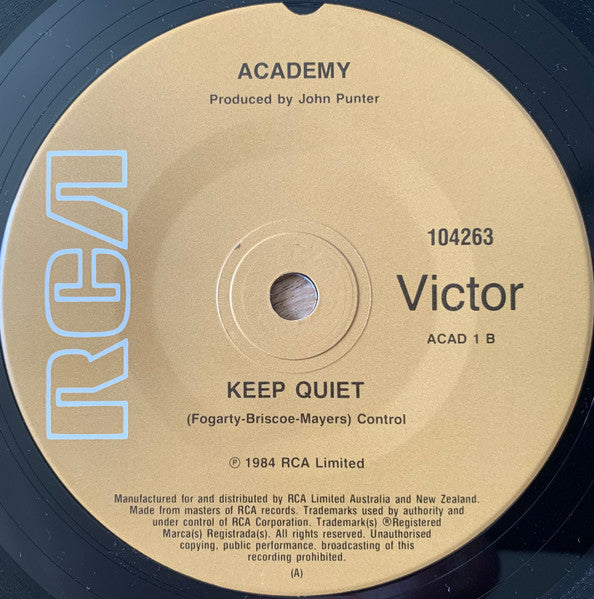 Academy : On The Beach (7", Single)