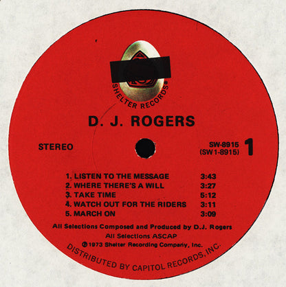 D. J. Rogers : D. J. Rogers (LP, Album)