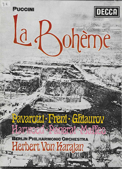 Puccini* - Pavarotti* · Freni* · Ghiaurov* · Harwood* · Panerai* · Maffeo* · Berlin Philharmonic Orchestra* · Herbert von Karajan : La Bohème (2xCass, Album + Box)