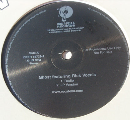 Rick Vocals : Ghost (12", Promo)