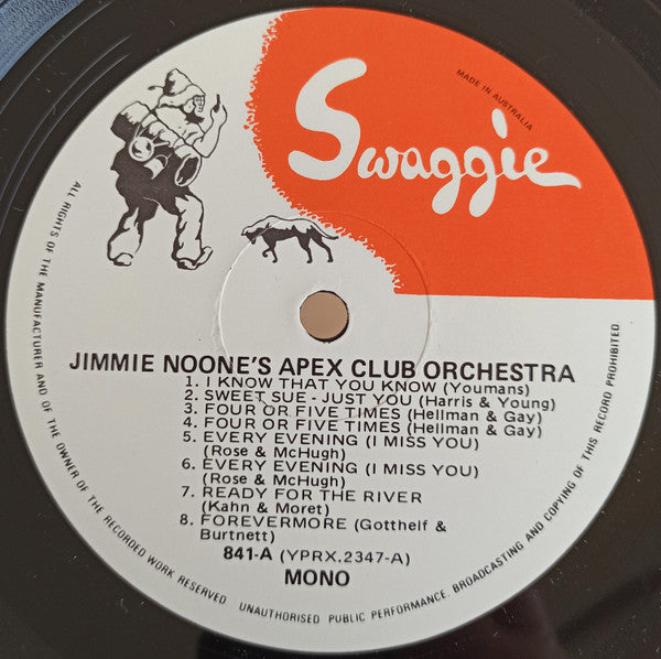 Jimmie Noone's Apex Club Orchestra : Volume One 1928 (LP, Comp, Mono, RE)