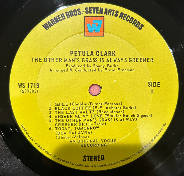 Petula Clark : The Other Man's Grass Is Always Greener (LP, Album, RP)