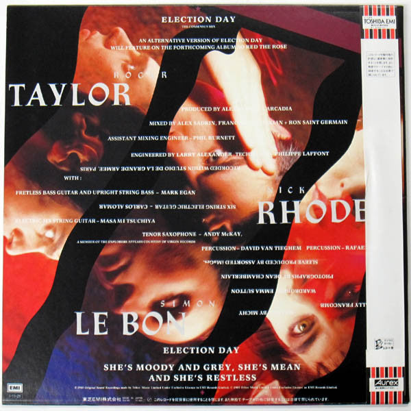 Arcadia (3) : Election Day (The Consensus Mix) (12", Single)
