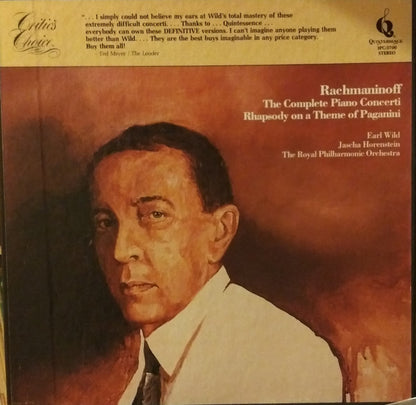 Earl Wild, The Royal Philharmonic Orchestra*, Jascha Horenstein : The Romantic Rachmaninoff: The Complete Piano Concertos (3xLP + Box, Sli)