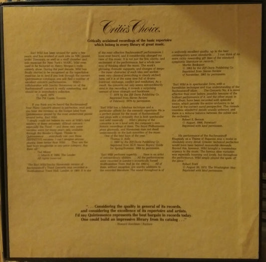 Earl Wild, The Royal Philharmonic Orchestra*, Jascha Horenstein : The Romantic Rachmaninoff: The Complete Piano Concertos (3xLP + Box, Sli)