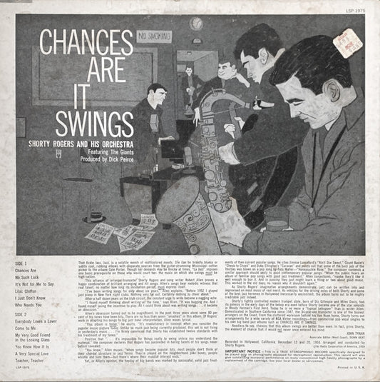 Shorty Rogers And His Orchestra : Chances Are It Swings (LP, Album)