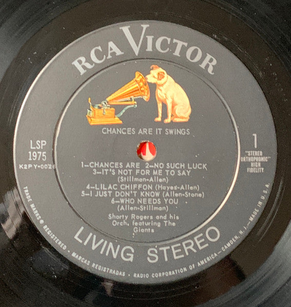 Shorty Rogers And His Orchestra : Chances Are It Swings (LP, Album)